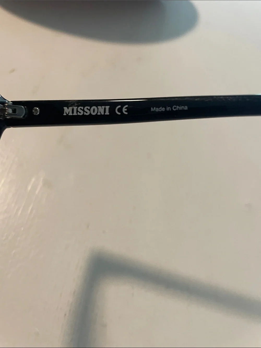 Missoni Black Frame Sunglasses with Purple Lenses